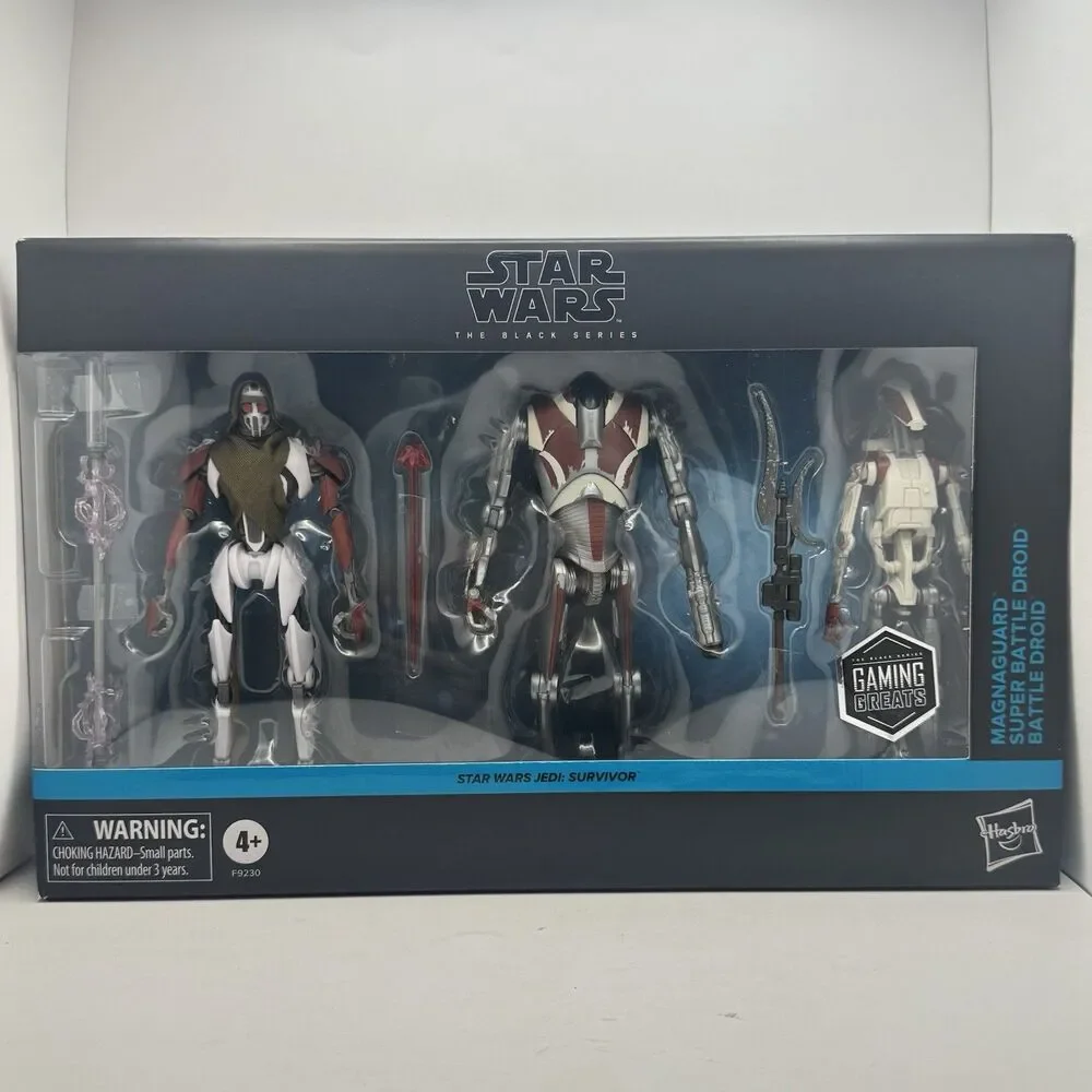Star Wars Black Series Jedi Survivor MAGNAGUARD & SUPER BATTLE DROID 3 PACK New!
